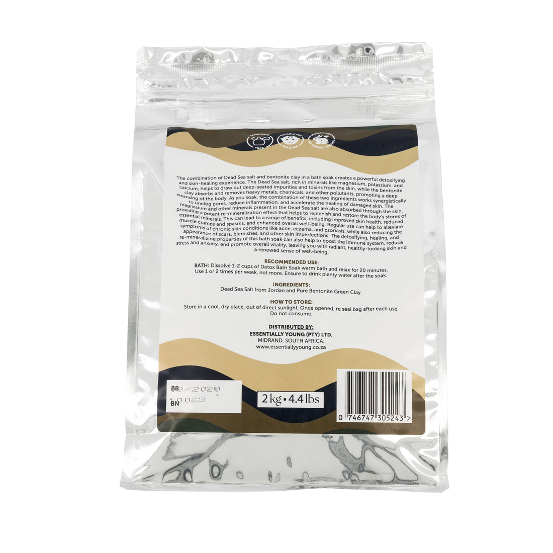 DETOX BATH SOAK dead sea & bentonite clay combo 2kg
