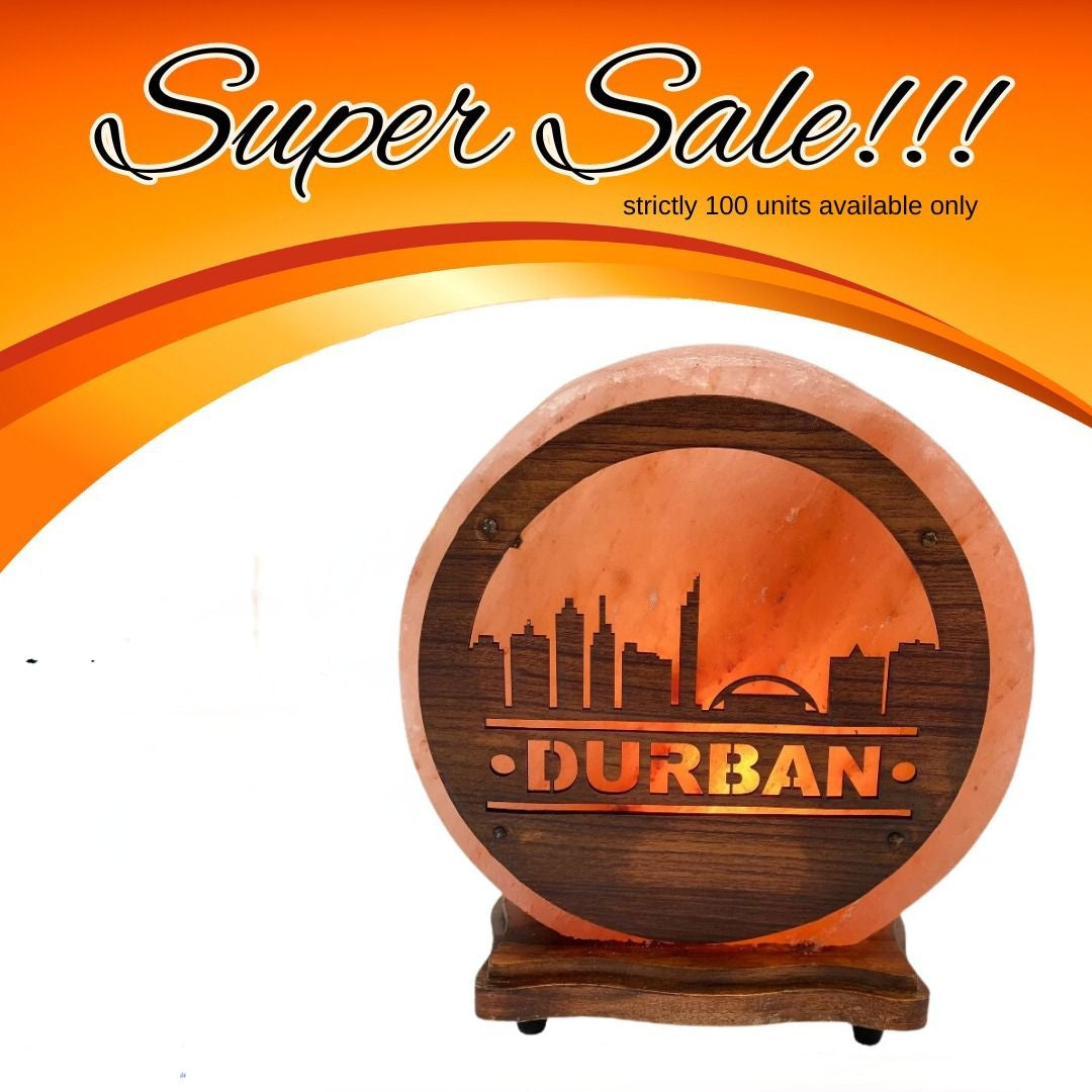 Wood Craft Salt Lamp | City