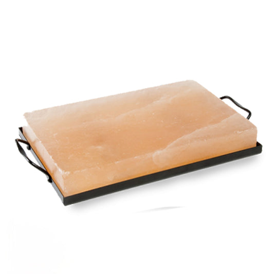 Himalayan Salt Cooking Block Stainless holder| Rectangle | 2X Large | 16 x 8 x 2 Inch