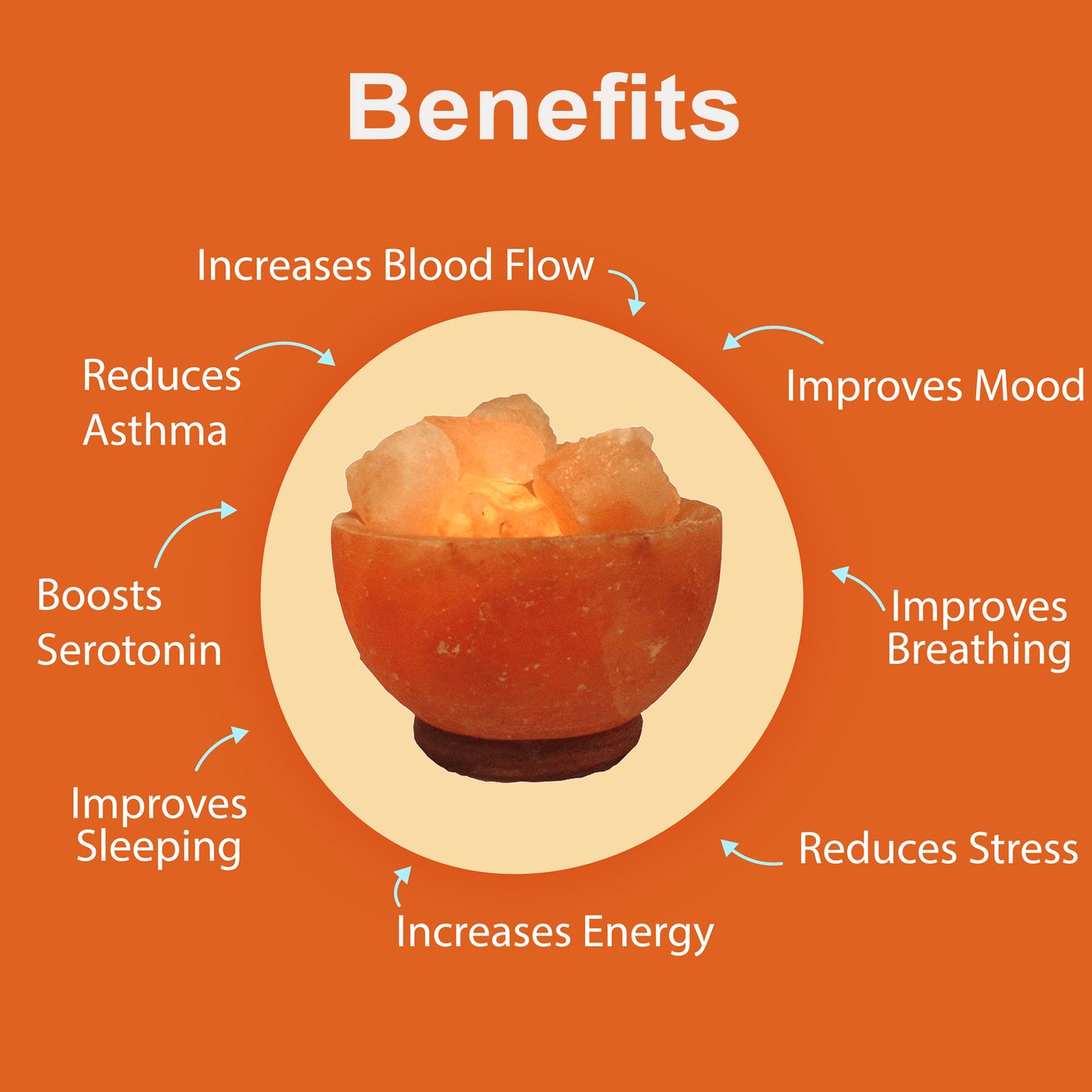 Himalayan Fire Bowl Salt Lamp | Large (5-7 Kg)