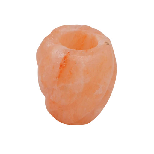 Himalayan Salt Drum Cut Pillar Candle Holder