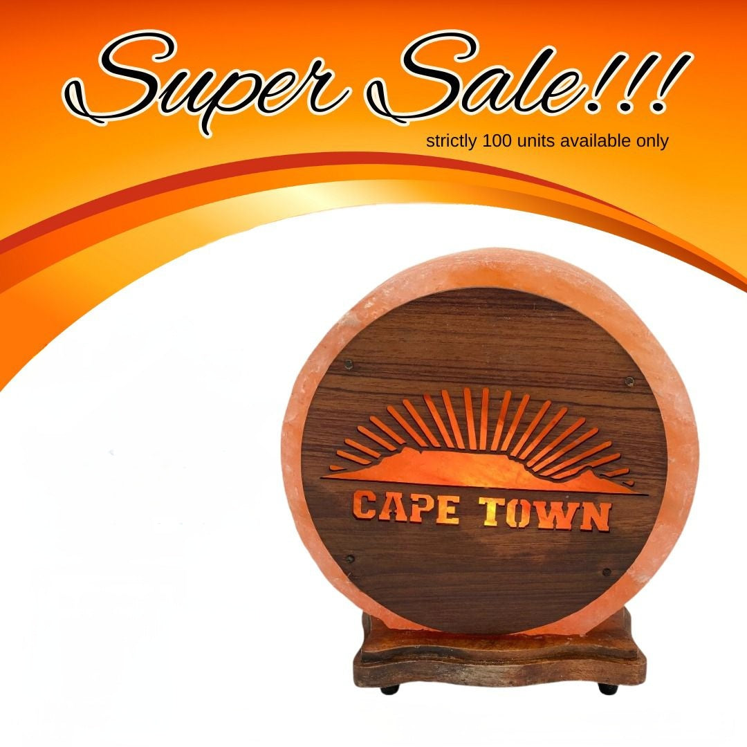 Wood Craft Salt Lamp | City