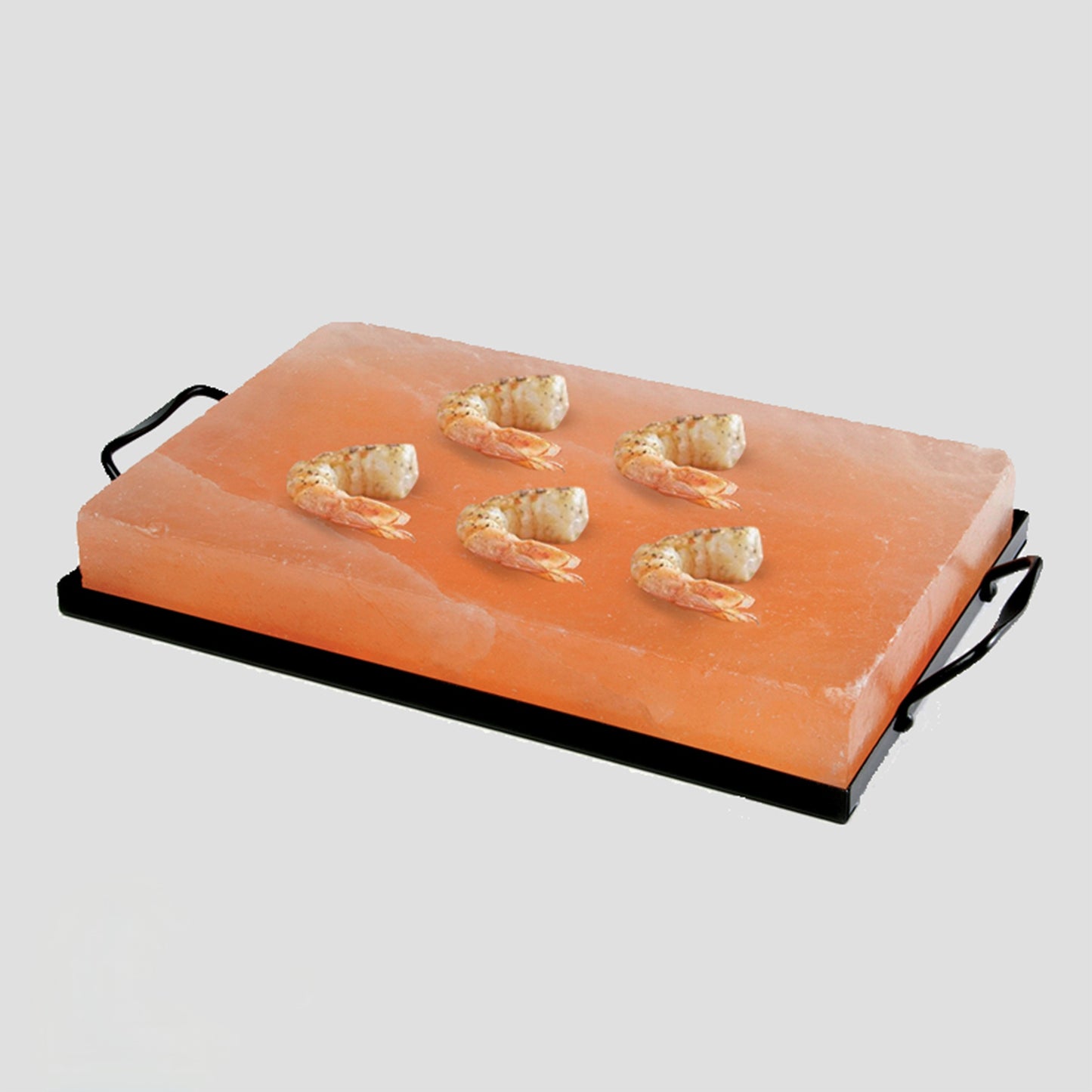 Himalayan Salt Cooking Block Stainless holder| Rectangle | 2X Large | 16 x 8 x 2 Inch